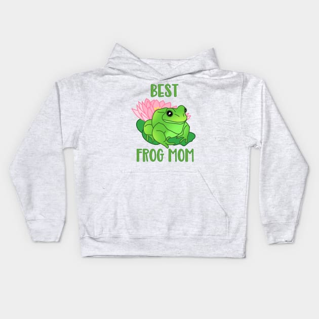 Best Frog Mom Kids Hoodie by FandomizedRose